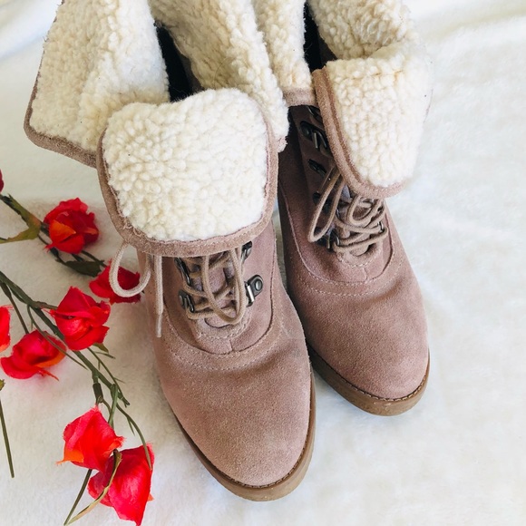 Laced up suede booties - Picture 5 of 13